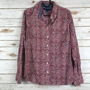 Tommy Hilfiger Button Down Shirt Red Size S